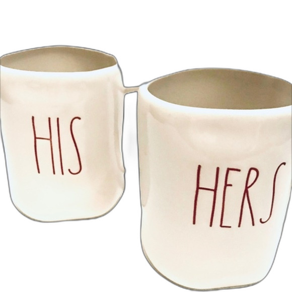 Rae Dunn His and Hers Mug Set - Picture 2 of 3